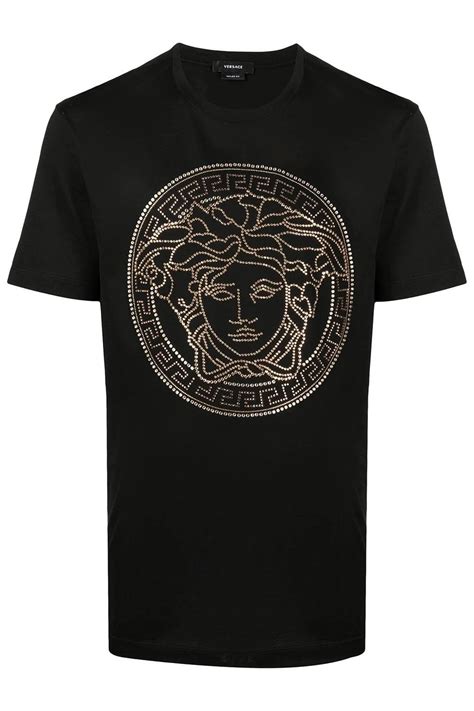 i women's medusa versace baseball raglan t-shirts red|Versace t.